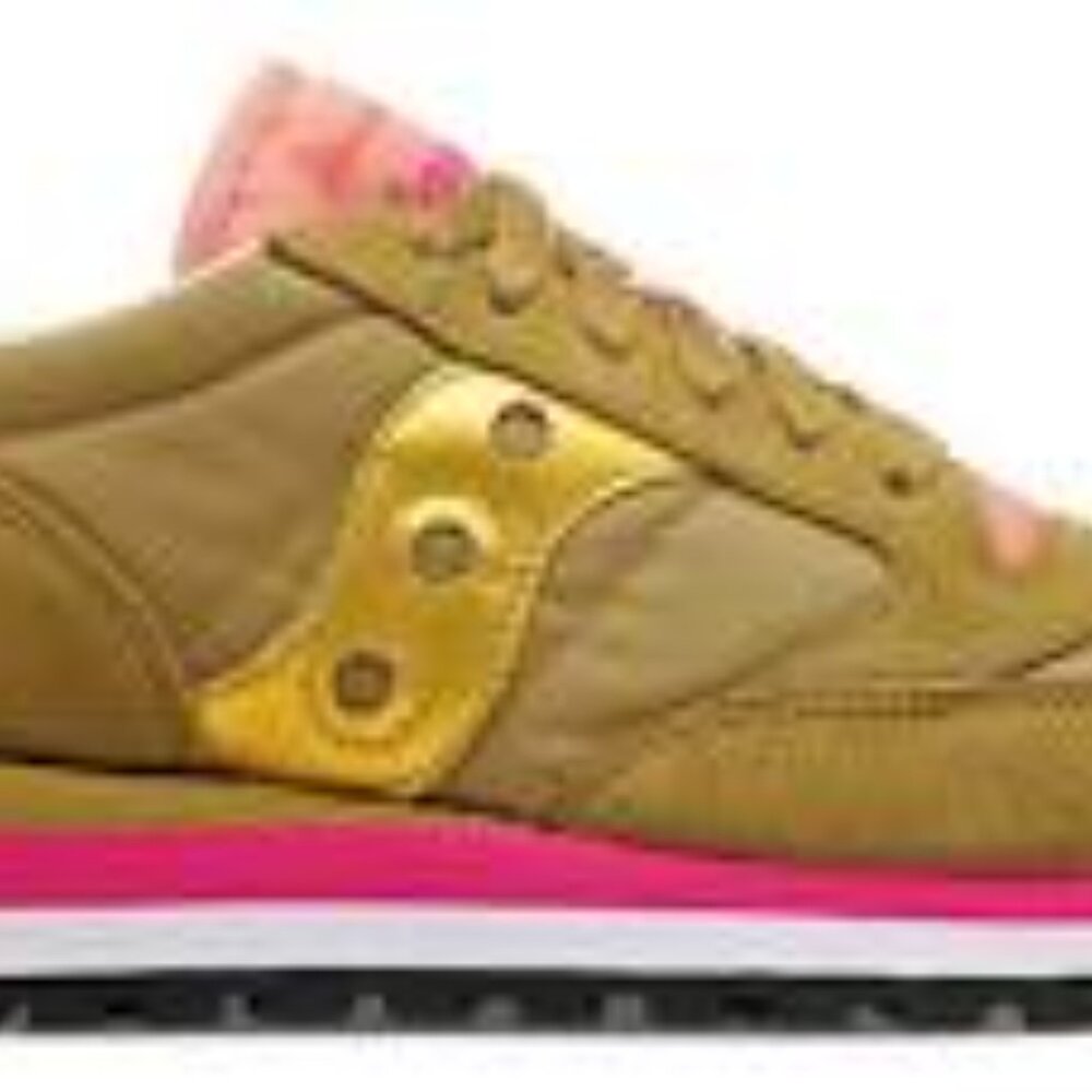 Saucony Jazz Triple Olive pink gold 8